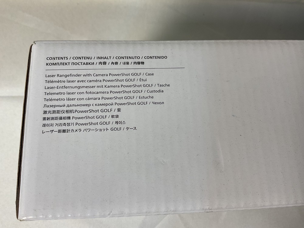 Canon powershot golf laser range finder with camera