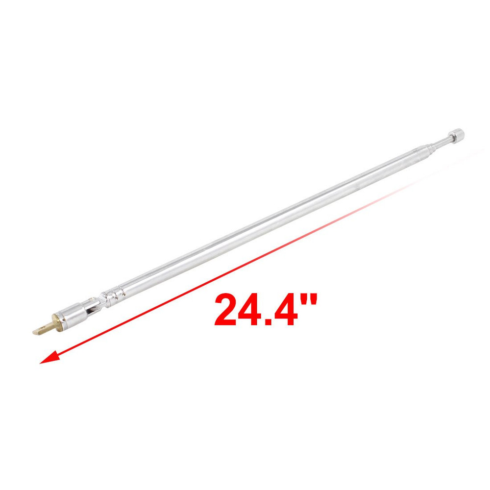 62cm Telescopic Antenna 4-Section AM FM TV Replacement