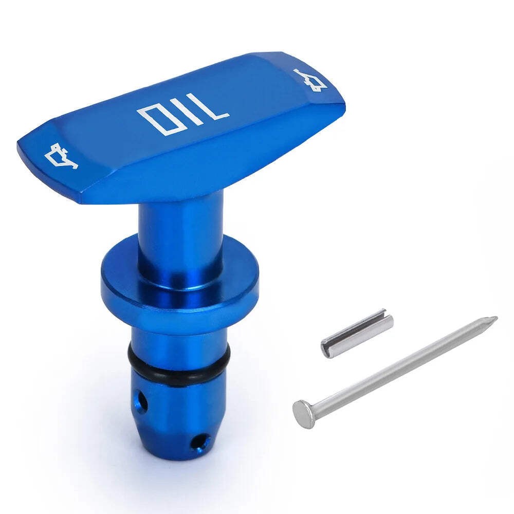 Car Oil Dipstick Pull Handle Engine Oil Pullhandle Aluminum Billet Black Blue Re