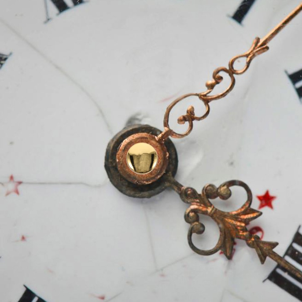 200Pcs Gold Plastic Clock Second Hand Caps Quartz Wall Clock Replacement Parts