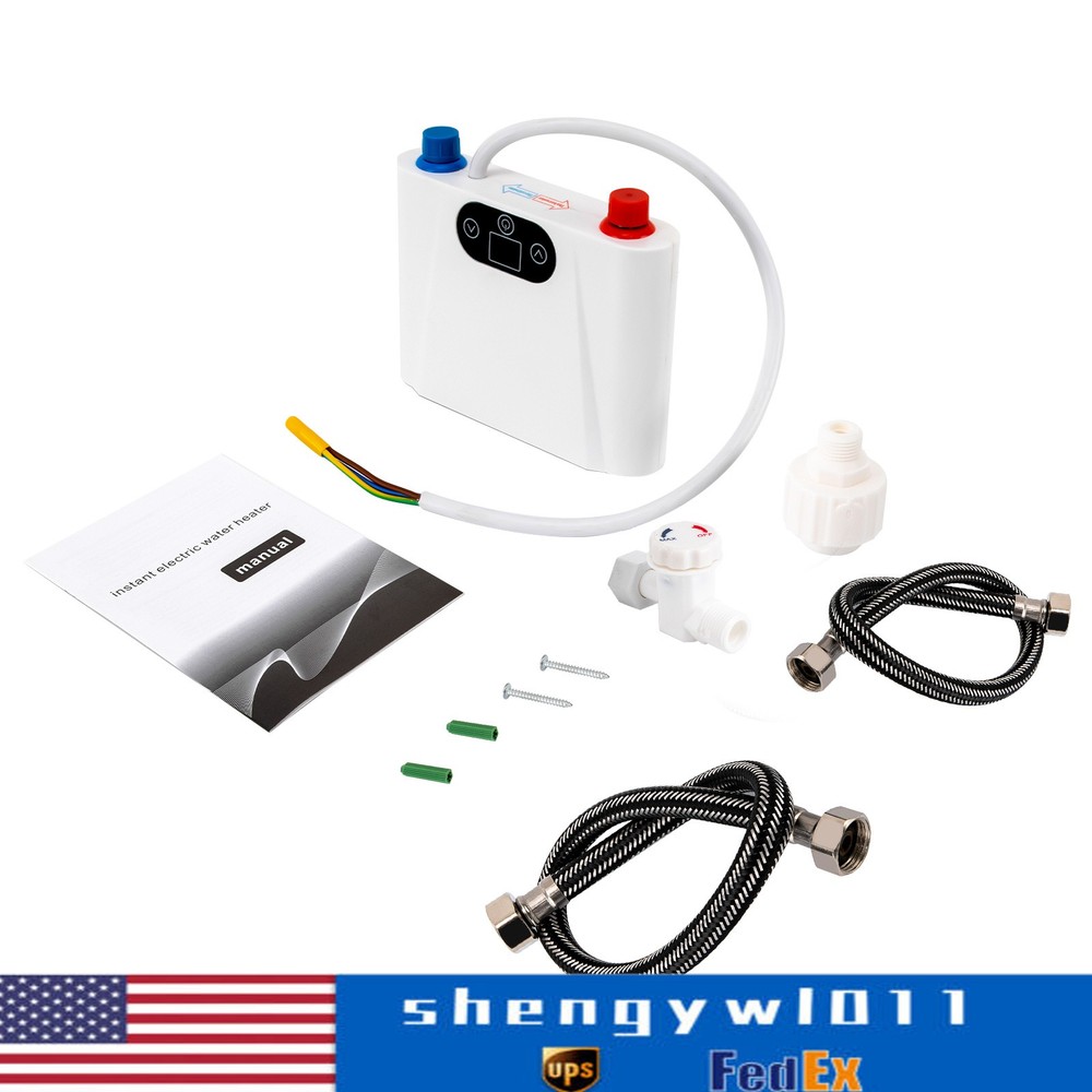 220V Electric Tankless Instant Hot Water Heater Under Sink Tankless Water Heater