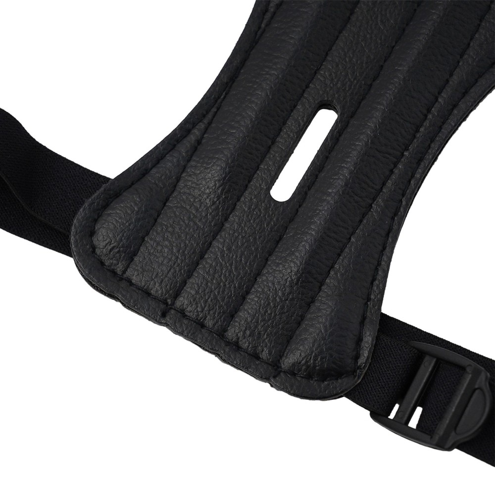 Extended Leather Guard for Bow Gear Practical Hole Design for Efficiency