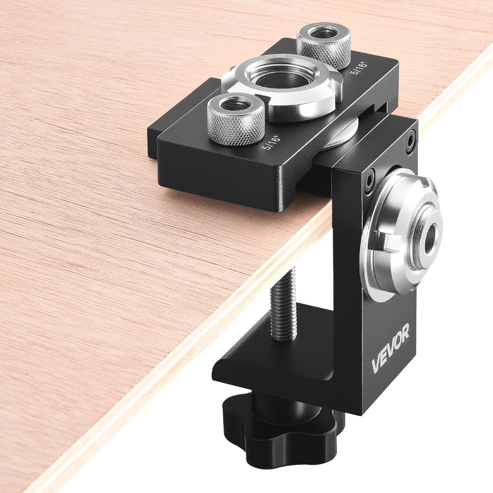 Doweling Jig Kit Self Centering Dowel Drill Jig for Straight Holes Aluminu