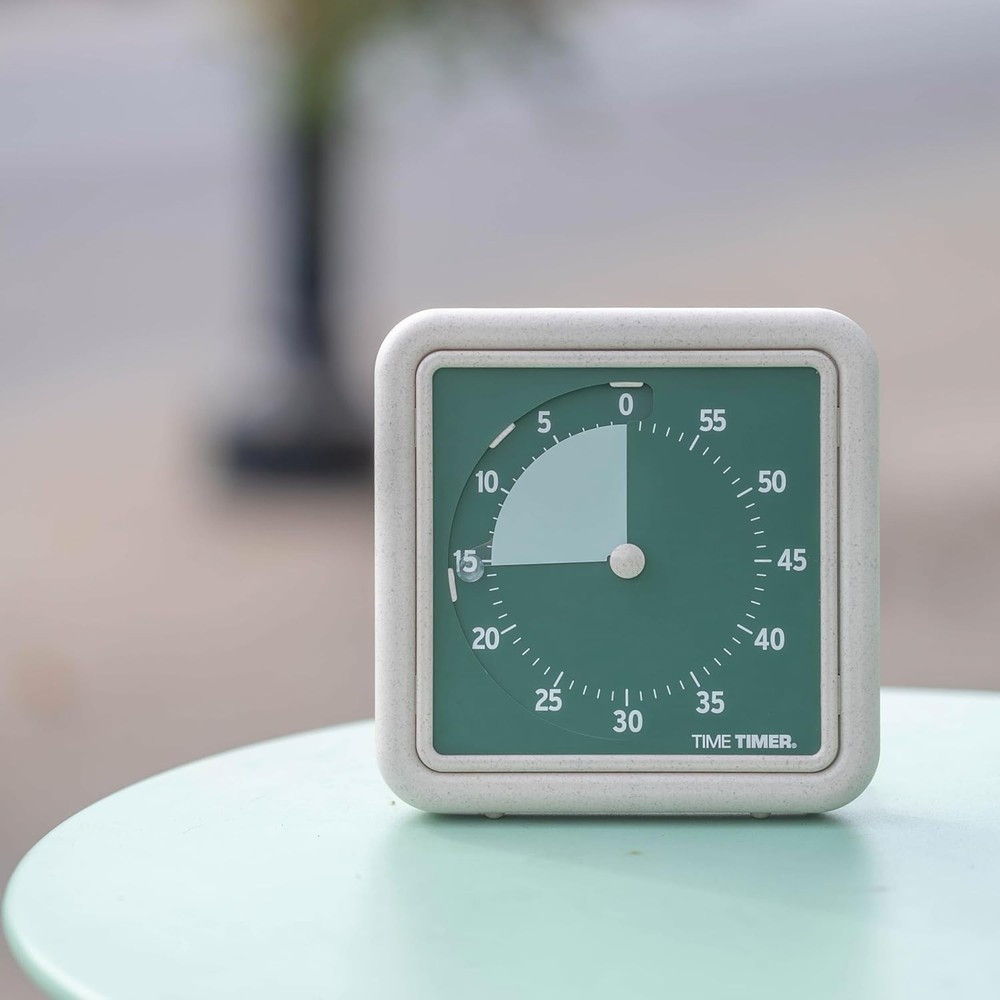 Time Timer® Retro 8 inch Eco Edition Visual Timer - 60 Minute Desk Countdown Cl