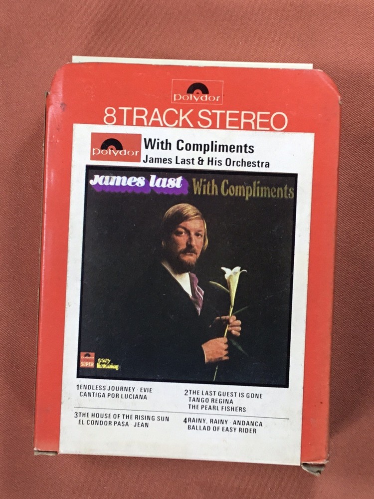 James Last & His Orchestra, With Compliments, 8 Track Stereo, Polydor,