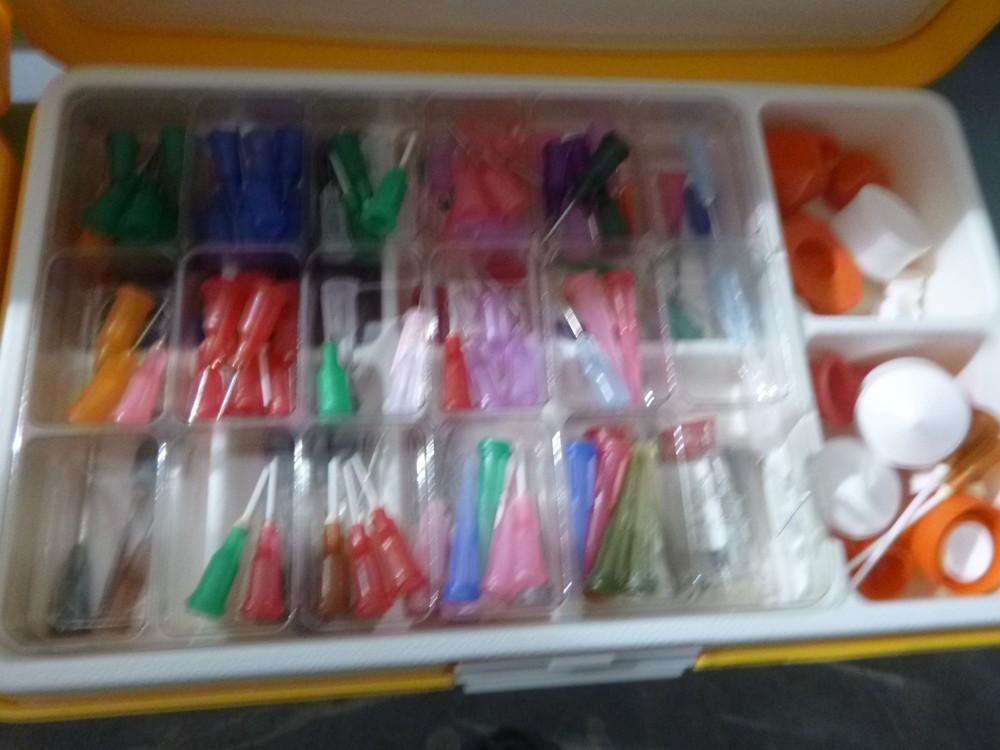 LOT OF NEW MISC. EFD ADHESIVE TIPS