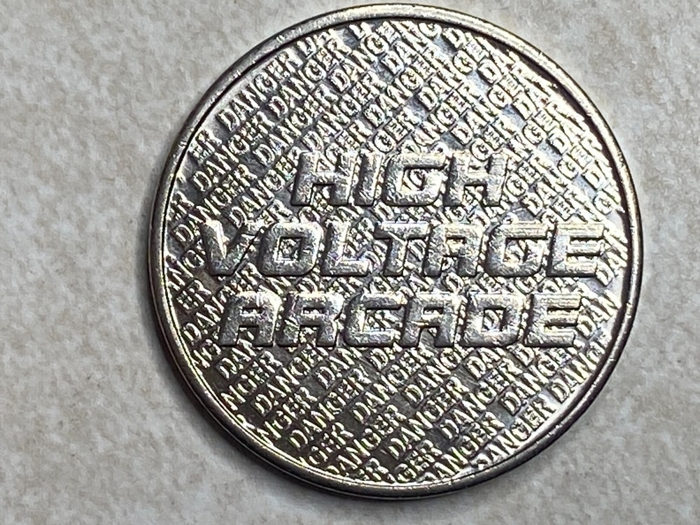 High Voltage Arcade coin Medal Token T1871