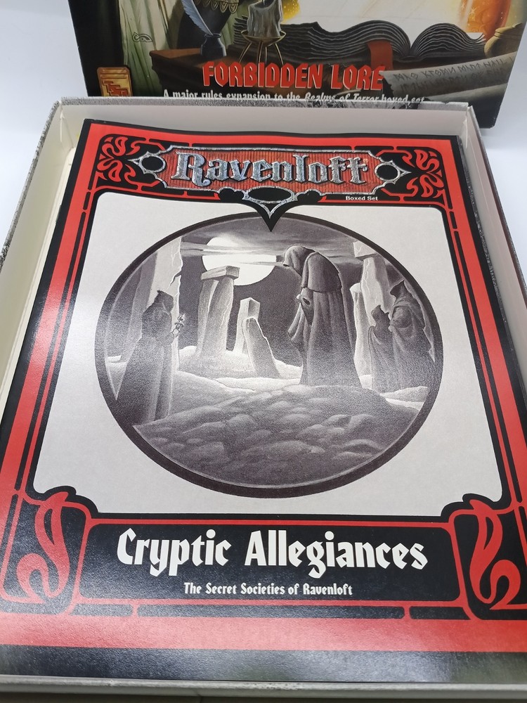 RAVENLOFT Forbidden Lore - AD&D 2nd Ed Boxed Set - TSR 1992 - Complete Unused