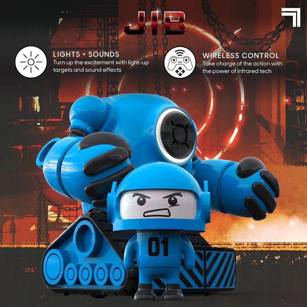 Jib vs. Jab: Wireless RC Robot Fighters with Ejector Action & Combo Attacks