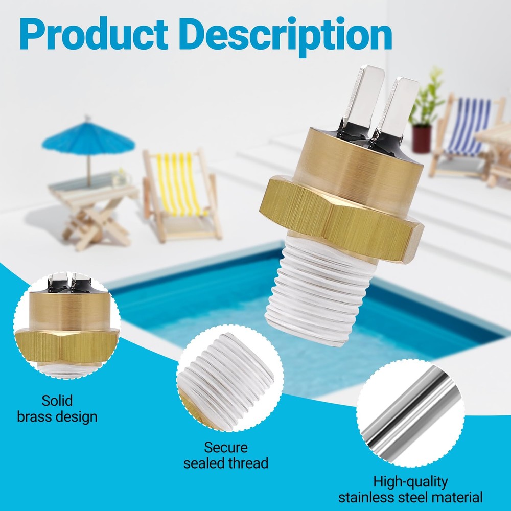 Funmit 420010063S High Limit Switch Replacement for Pentair StaRite MasterTem...