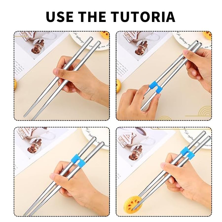 10 Pcs Reusable Chopstick Helpers Training Chopsticks Beginners Training