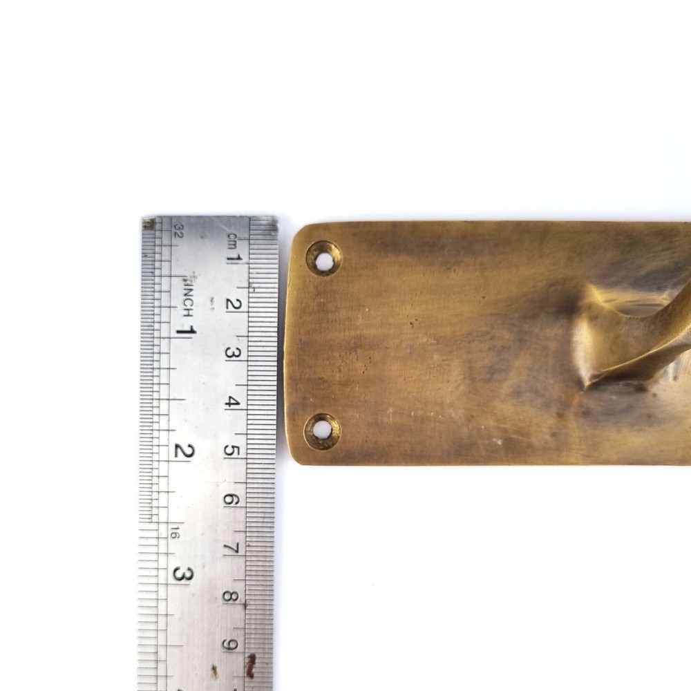 2 PCS 12" x 2" barn door grab Solid Brass Large plain Handle 30cm Pull heavy PUB