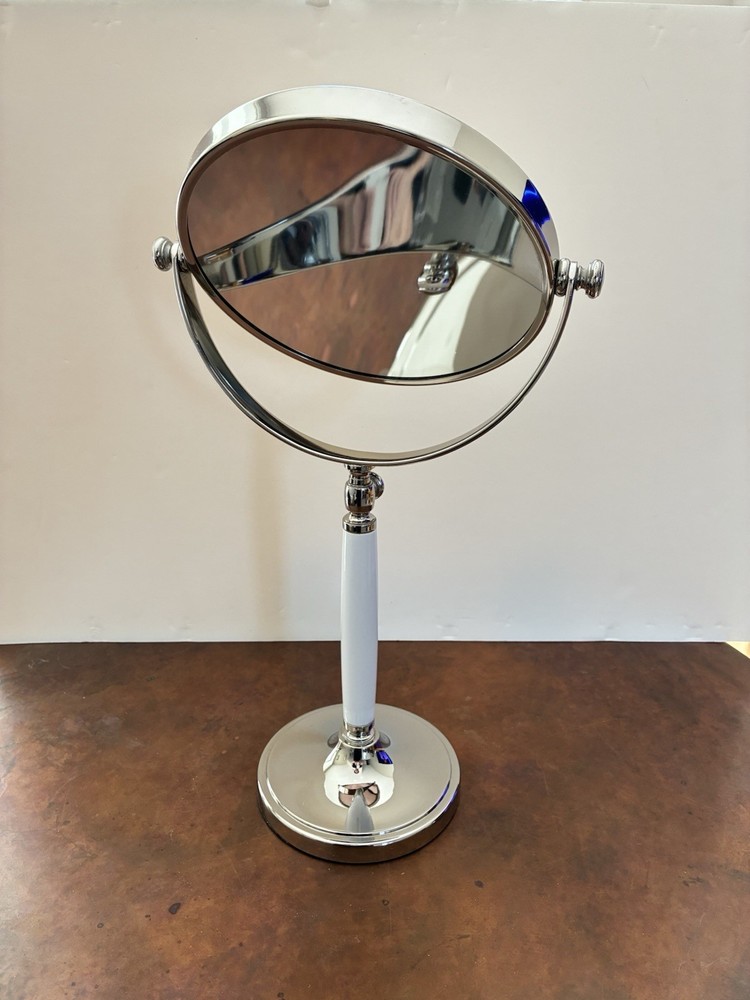 VTG Restoration Hardware double-sided freestanding adjustable magnifying mirror