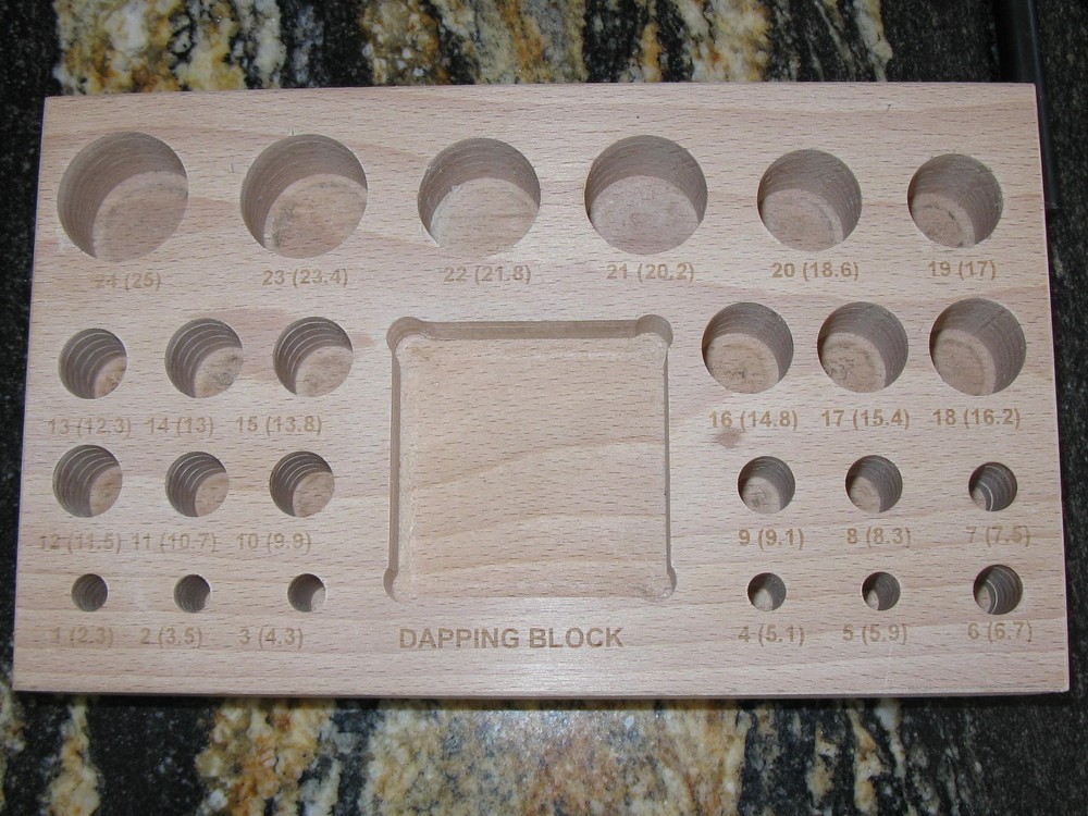 26 PIECE DAPPING BLOCK DOMING PUNCH TOOL SET JEWELRY MAKING TOOLS