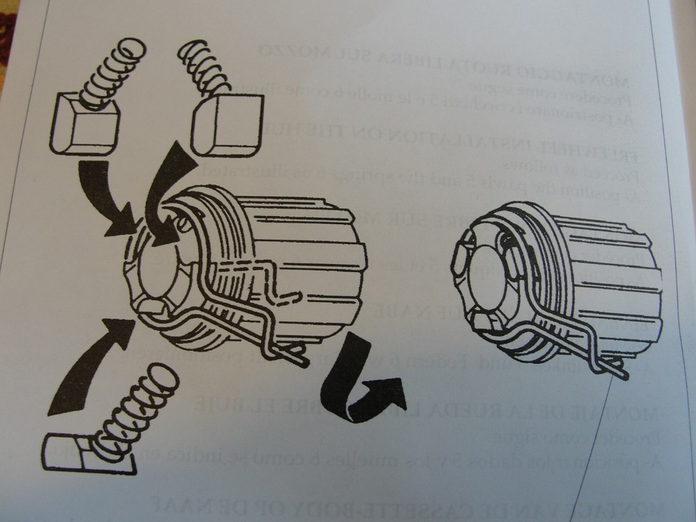 Campagnolo freehub tool spring retainer, new
