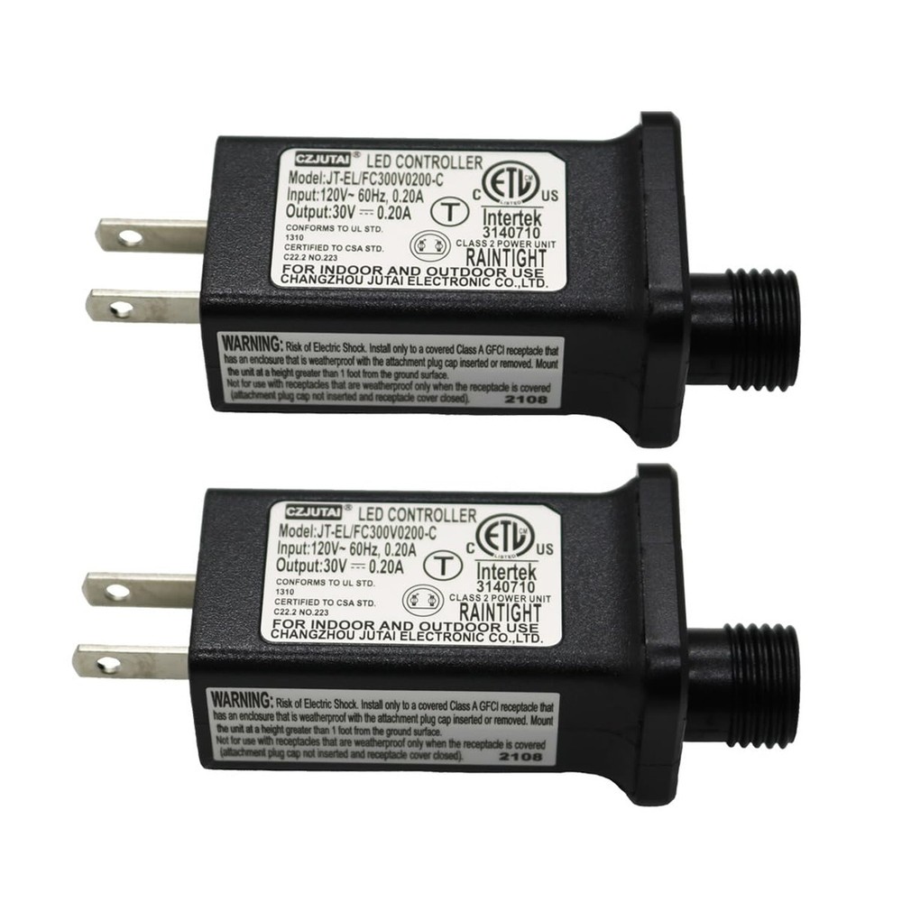 2 PCS 8 Mode Light LED Transformer 30V LED Controller Class 2 Power Supply,Tr...