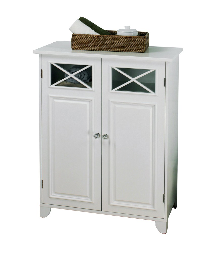 Bathroom Storage Bedroom Floor Cabinet White