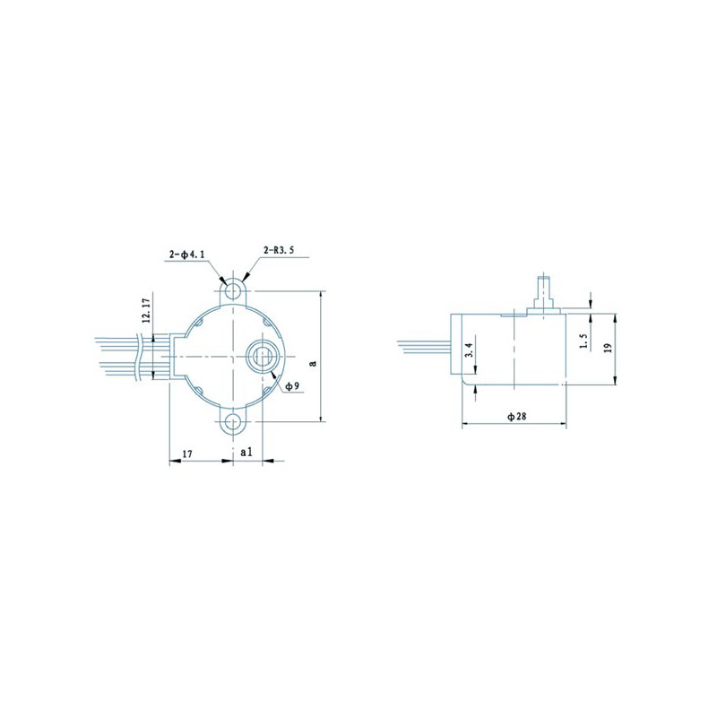 Velleman MOTS1 12VDC STEPPER MOTOR 32mA