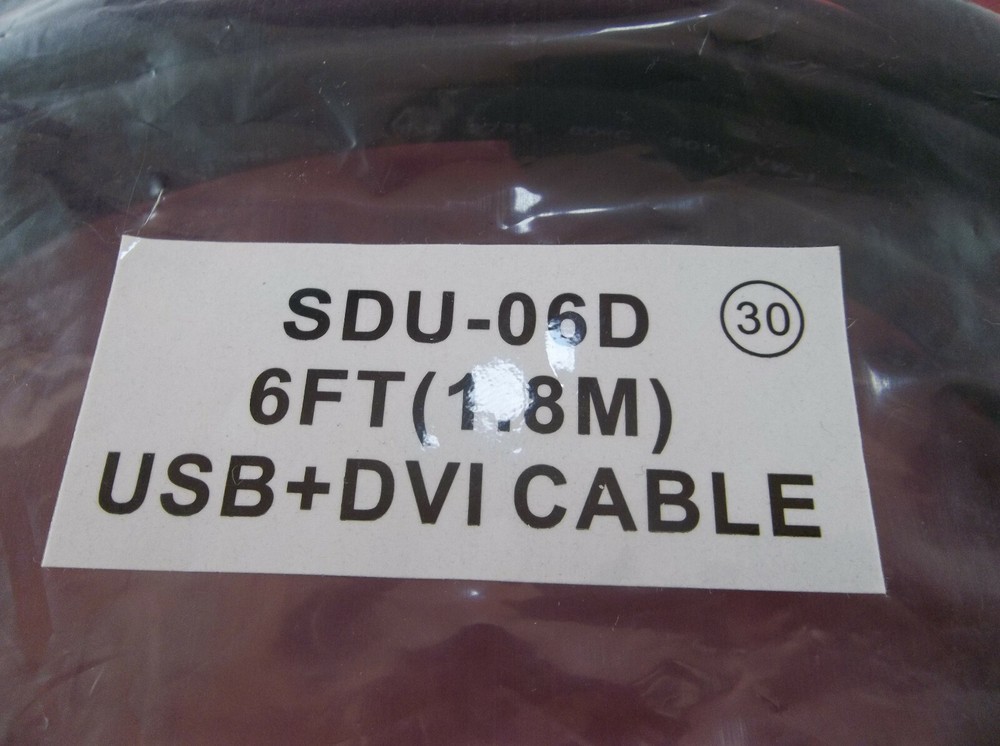 Connect Pro SDU-06D 6FT USB + DVI-D KVM Switch 25 Pin Computer Cable