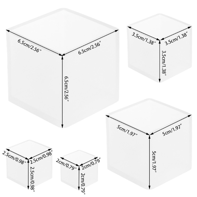 Time Saving Cube Sturdy Silicone Mould for Professional and Home Use