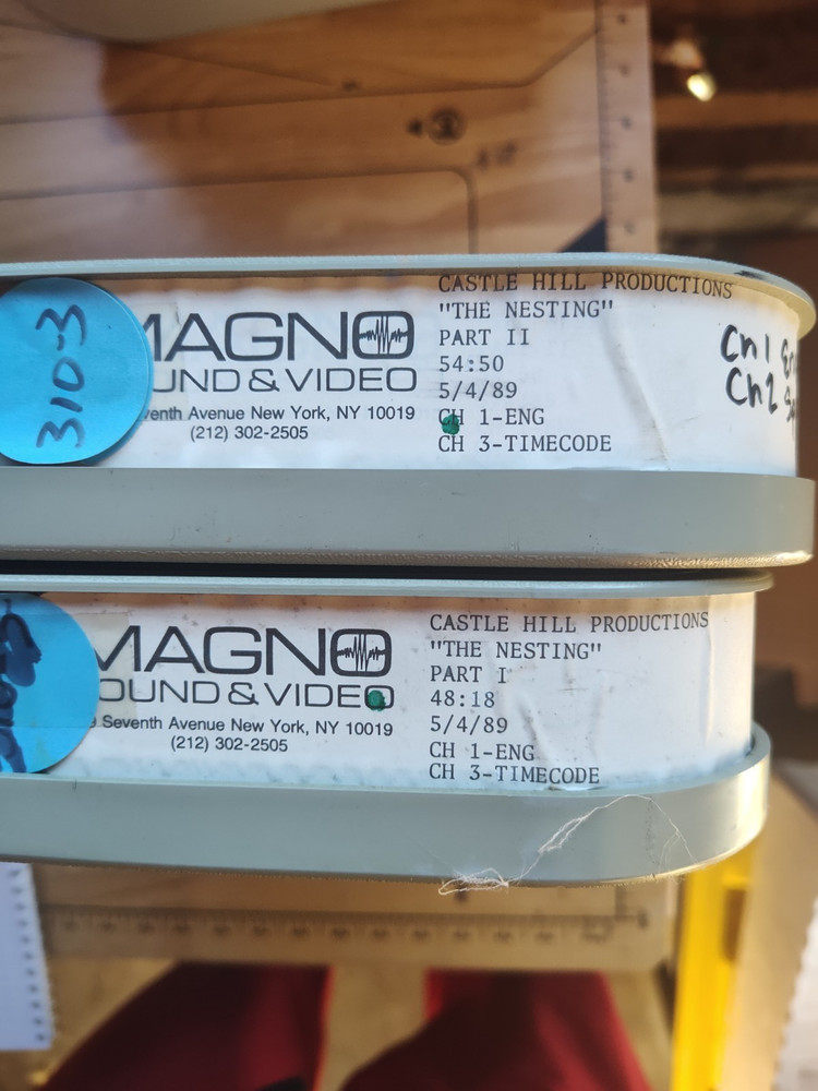 2 VINTAGE REELS AMPEX 196 THE NESTING