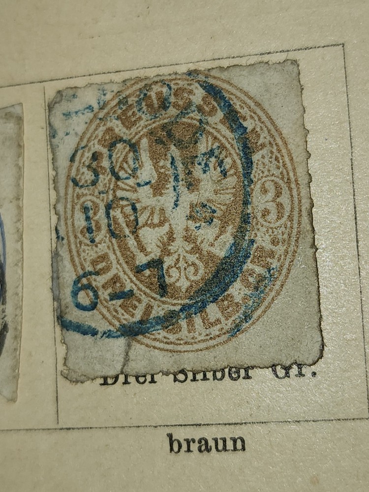Foreign Preussen 3 Sil Stamp Used - #I99