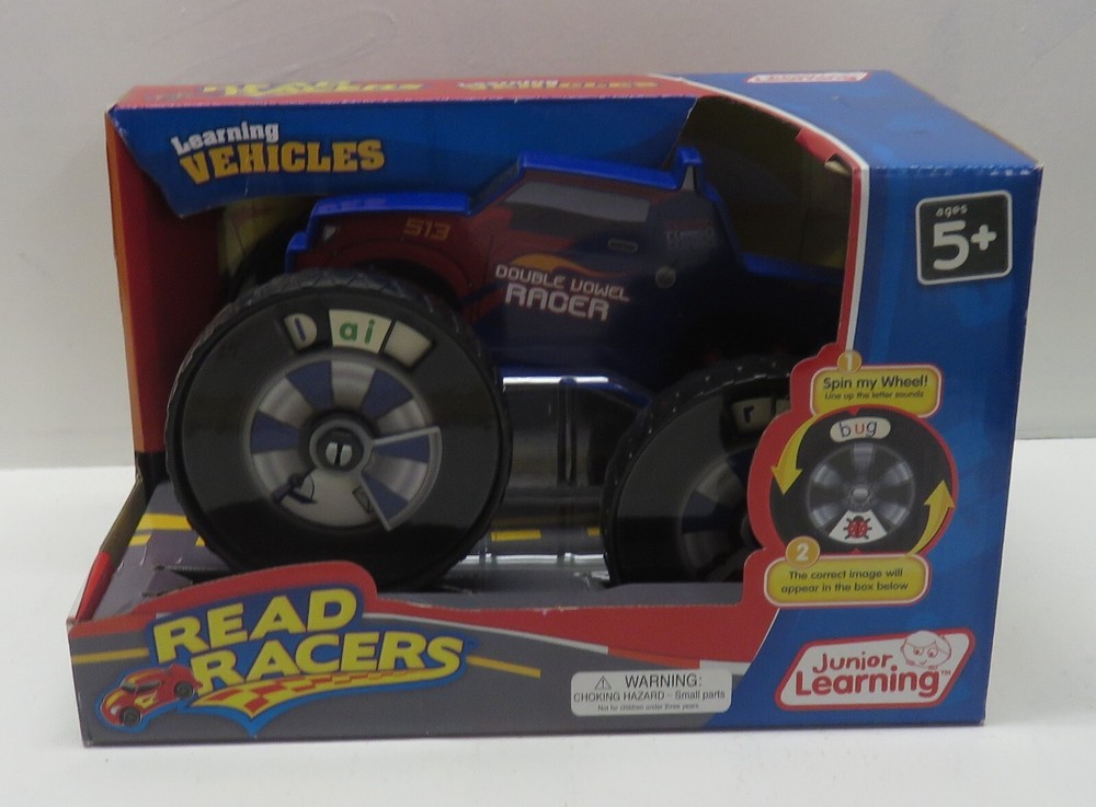 NEW Junior Learning Read Racers - Learn Sounds - Read & Spell - Self Check