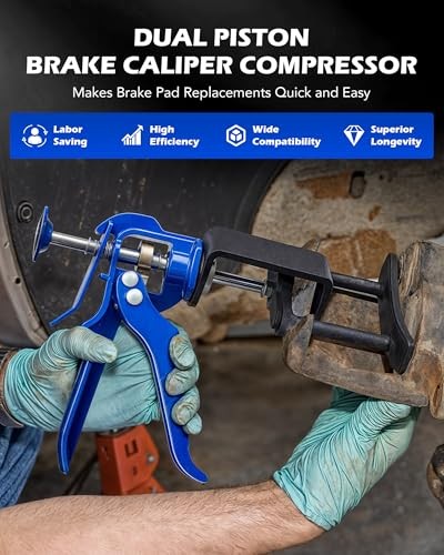 Heavy Duty Dual Piston Brake Caliper Compressor
