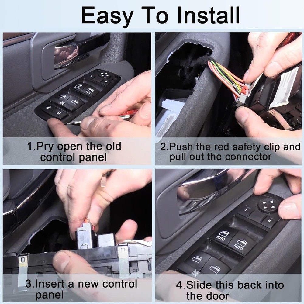 Driver Side Master Power Window Switch - 8Pins + 3Pins - Compatible with 2012-20