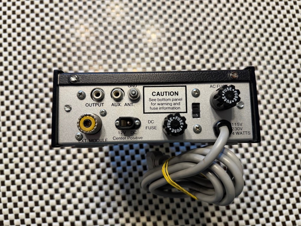 Three Dymek DA 100D antenna system indoor control units