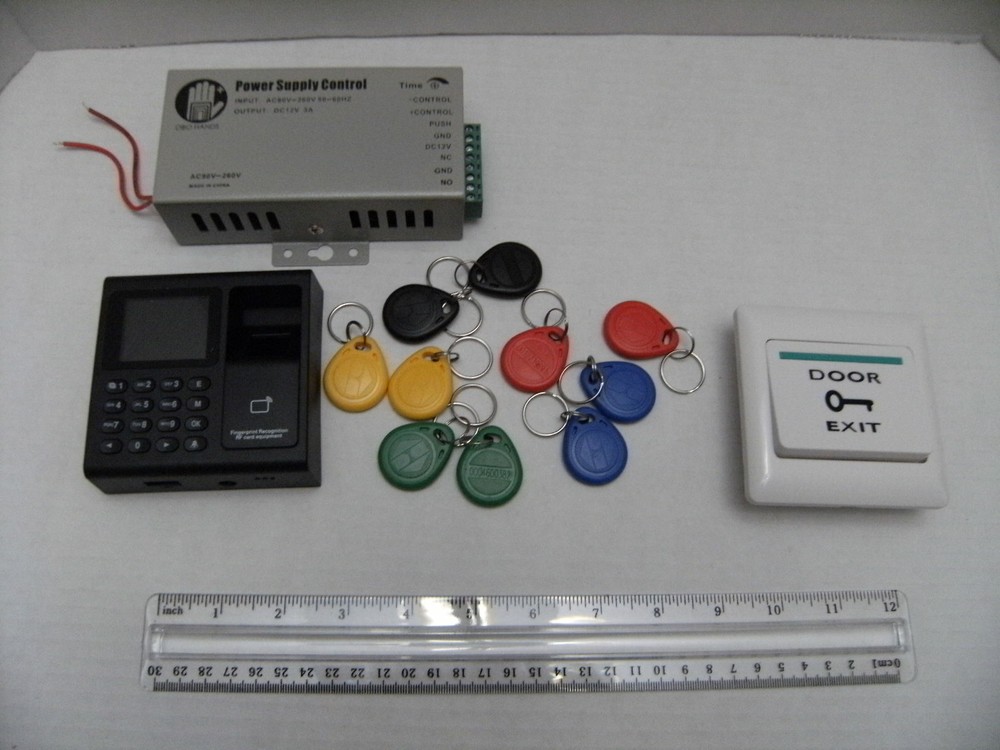 Entry Gate Door Lock System RFID Biometric Fingerprint Access Control Kit Set A+