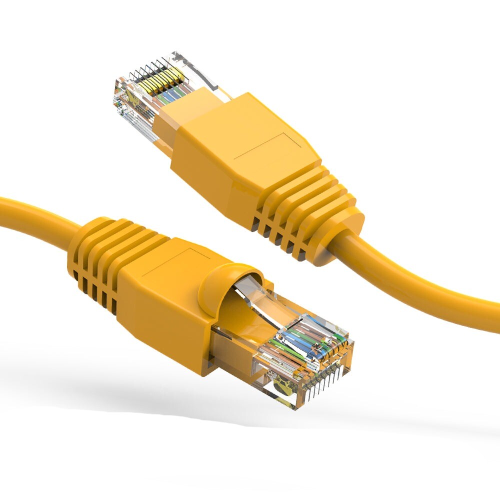 10Ft CAT6A UTP Ethernet Network Booted Cable Yellow