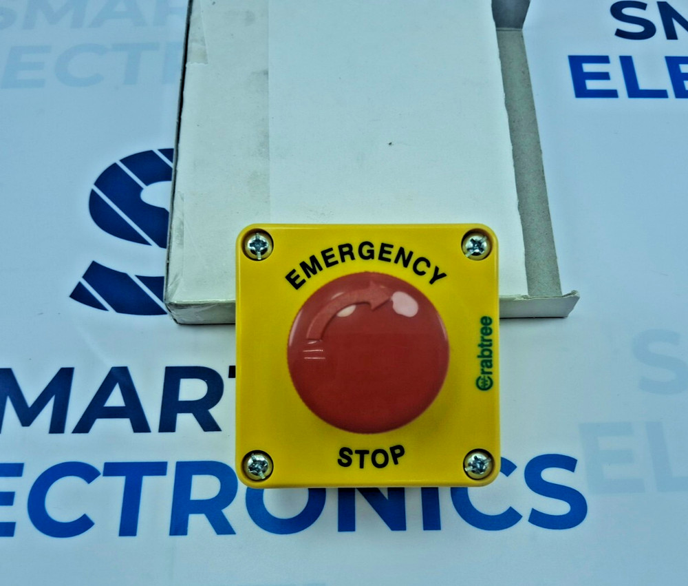 CRABTREE 1/MBA Crontrol Station Pushbutton Autolock Stop Mushroom