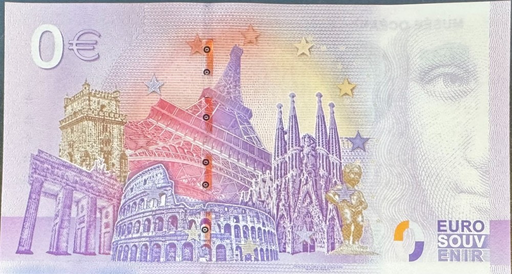 Monaco Zero Euro Oceanography Museum Banknote 2023 Uncirculated