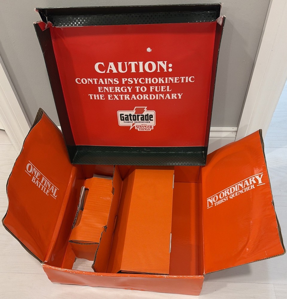 Gatorade Stranger Things Collab 1987 Limited Edition EMPTY BOX Damaged