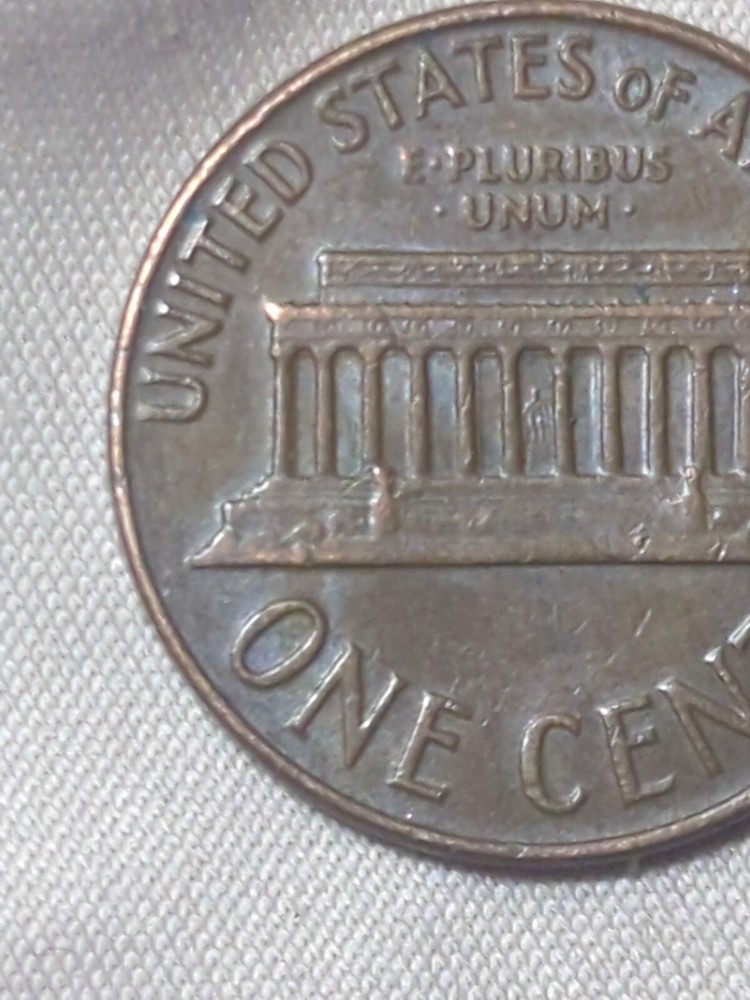 1964 Lincoln Cent No mint mark Letter Errors On Rim