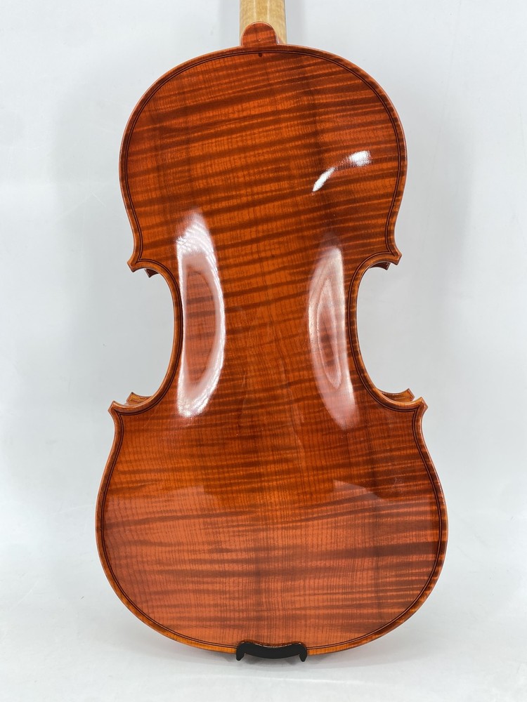 Handcrafted 4/4 Violin Solid One-Piece Back Flamed Maple Spruce Top Complete Set