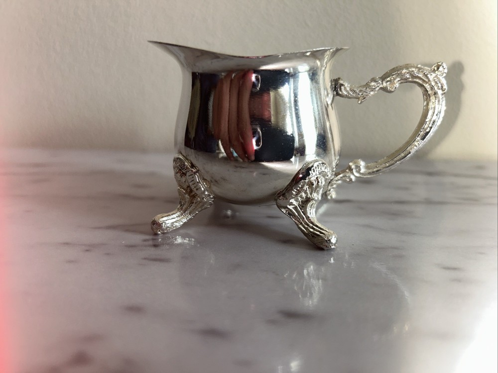 Vintage Silver Plated Mini Creamer Small Serving Pitcher