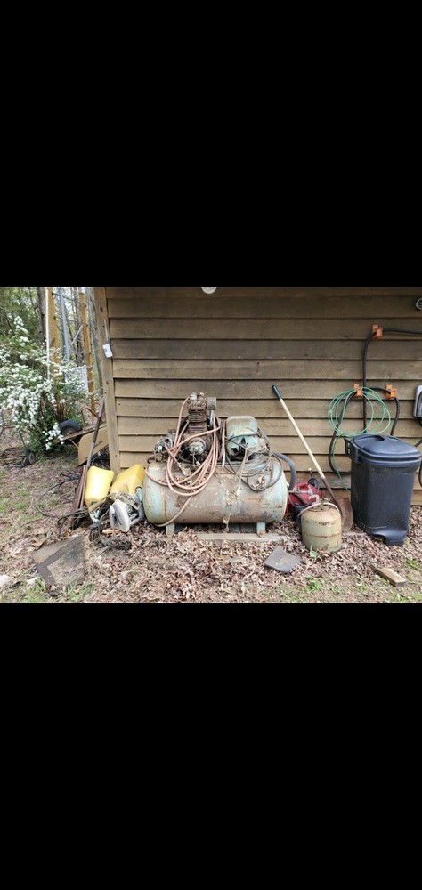 Used air compressor Industrial style 220 volt