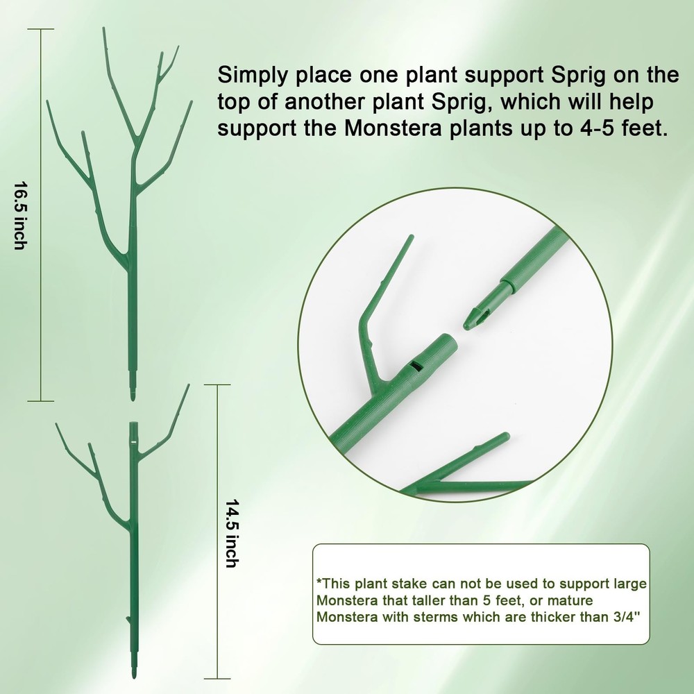 5 Pack Stackable Plant Support Stakes, Climbing Plant Support Structures for ...
