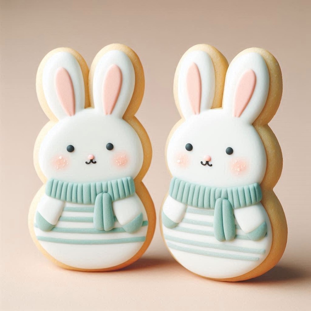 Easter Marshmallow Bunny Rabbit Cookie Cutter 4" Metal