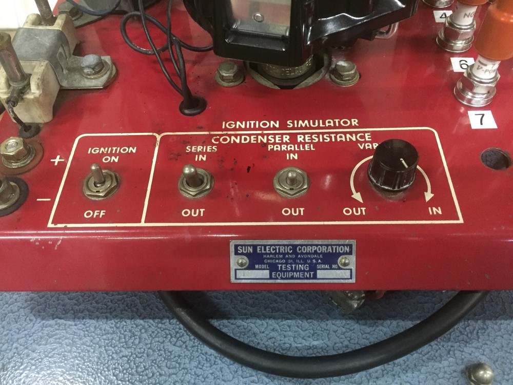 SUN DISTRIBUTOR MACHINE SUN IGNITION SIMULATOR SUN ANALYZER SUN ELECTRIC