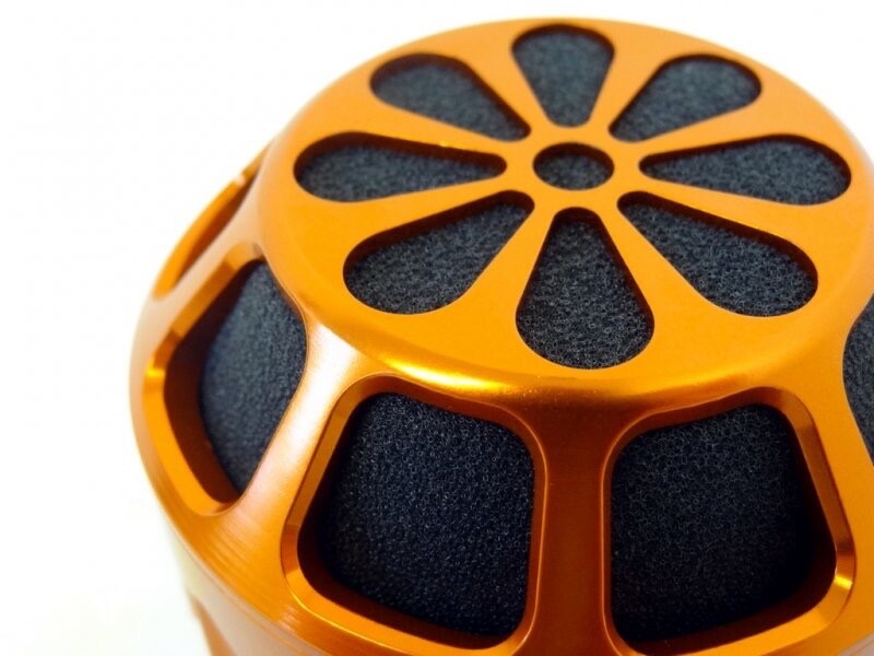 CNC Aluminum Air Filter Kit - orange