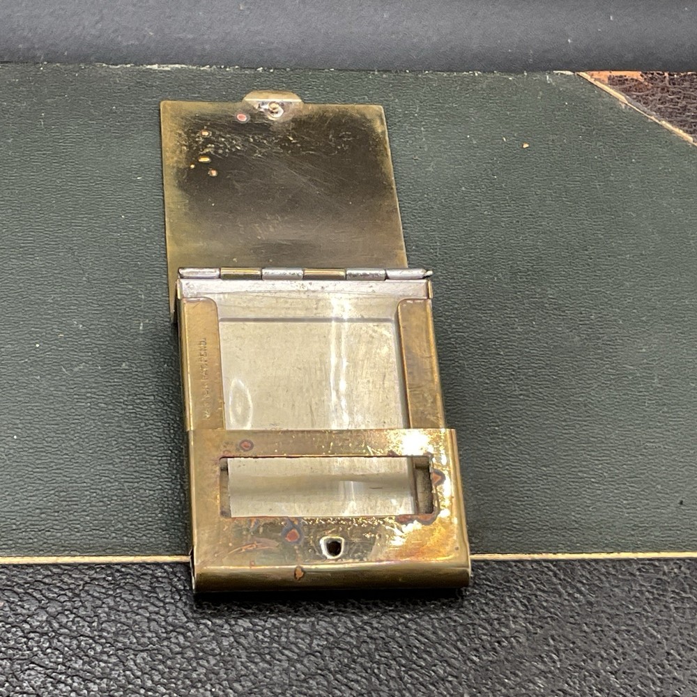 Vintage Brass Toned Napier Matchbook Note Case