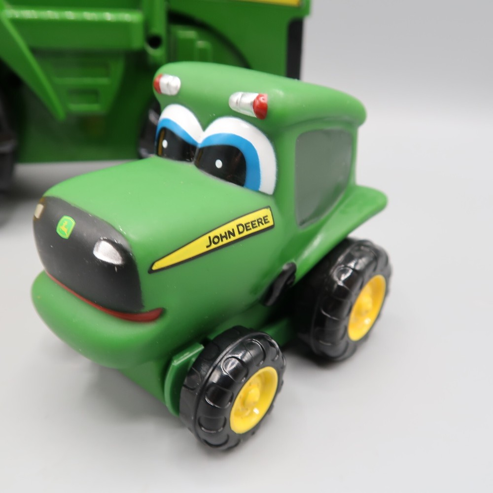 John Deere Tractor Flashlight w Engine Sounds Light & Mini Rubber Vehicle