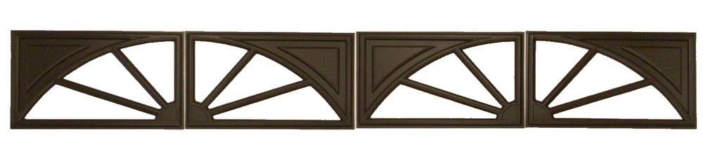 4 Amarr Wagon Wheel Replacement Insert for Short Panel Amarr Garage Dark Brown