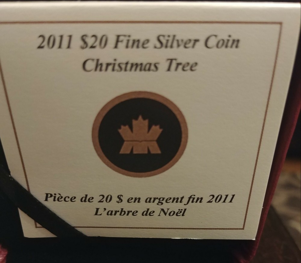 2011 $20 Fine Silver Coin Christmas Tree