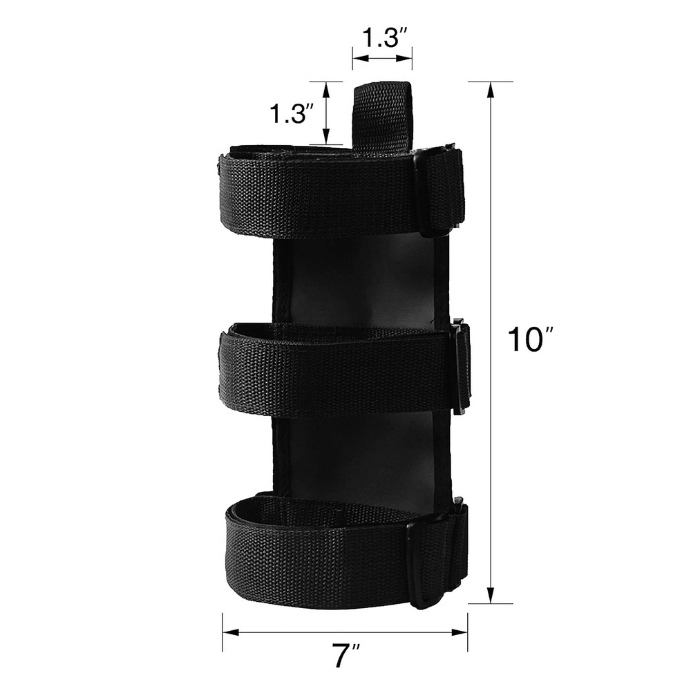 Fire Extinguisher Mount for Roll Bars - Adjustable, Secure, Easy 1 Min. Insta...