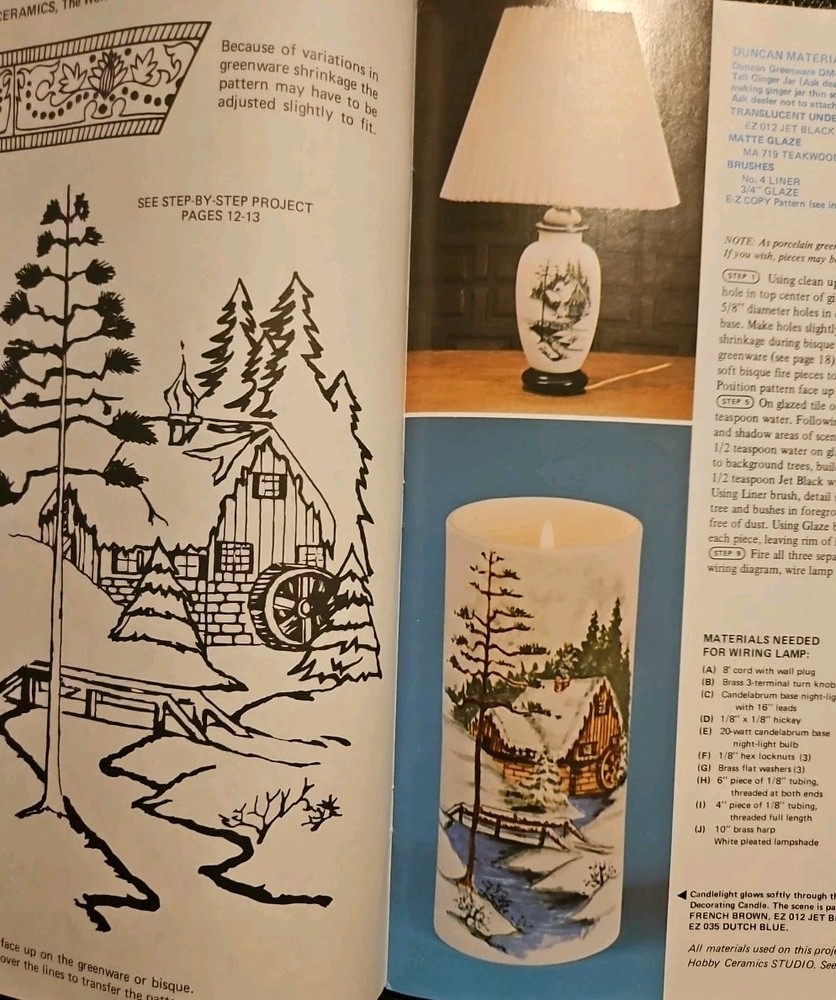 Ceramics Easy Step-by-Step Projects 1974 Vintage Guide Book In Hobby Techniques