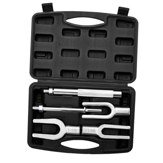 Pickle Fork Ball Joint Separator Set | 5PCS Pickle Fork Tool Set, Ball Black